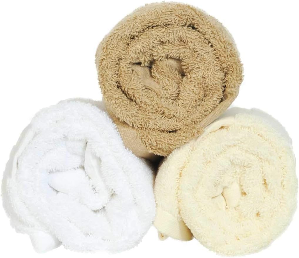Premium Cotton 4 Pack Turkish Bath Towels 27x54 Ultra Absorbent Daily Use (4, Beige)