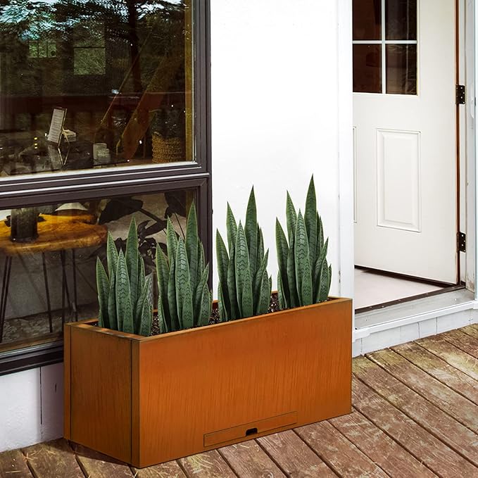 Worth Garden 3ft Artificial Snake Plant Fake Sansevieria Indoor Outdoor, 28 Thick Leaves Lifelike Faux Silk Plant, Home Decor Mother in Law Tongue Plant 35in, with Black pot & Dry Moss Included, Green