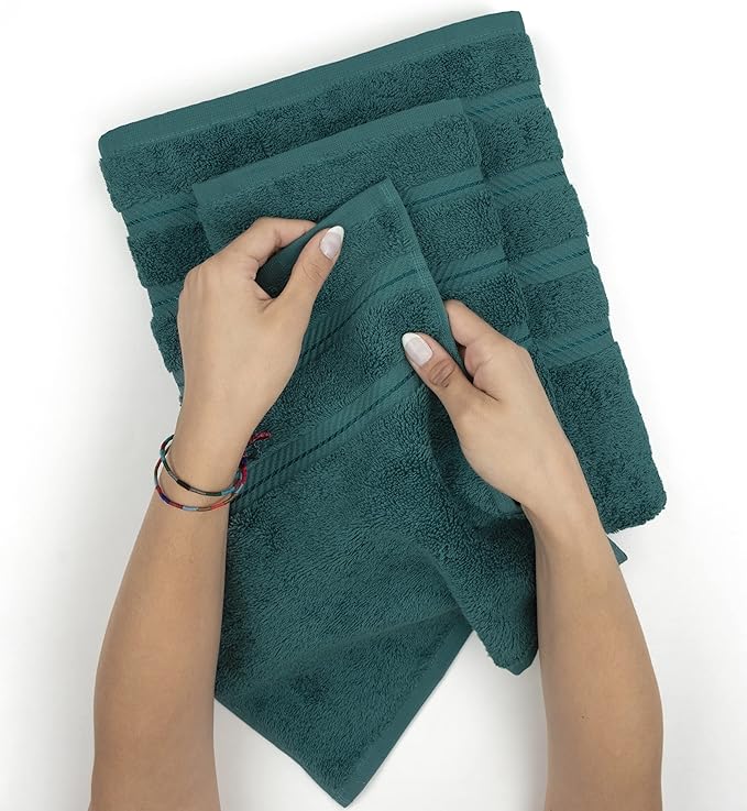 American Soft Linen 35x70 Jumbo Large Bath Towels, 600 GSM 100% Cotton Turkish Bath Sheet, Oversized Luxury Bath Towels for Bathroom Beach and Pool, Teal